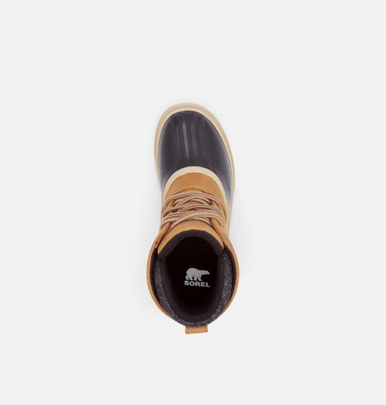 Sorel Dam Gummistövlar Brun/Svarta - Slimpack™ Iii Lace Duck Mid - ZCA-862501